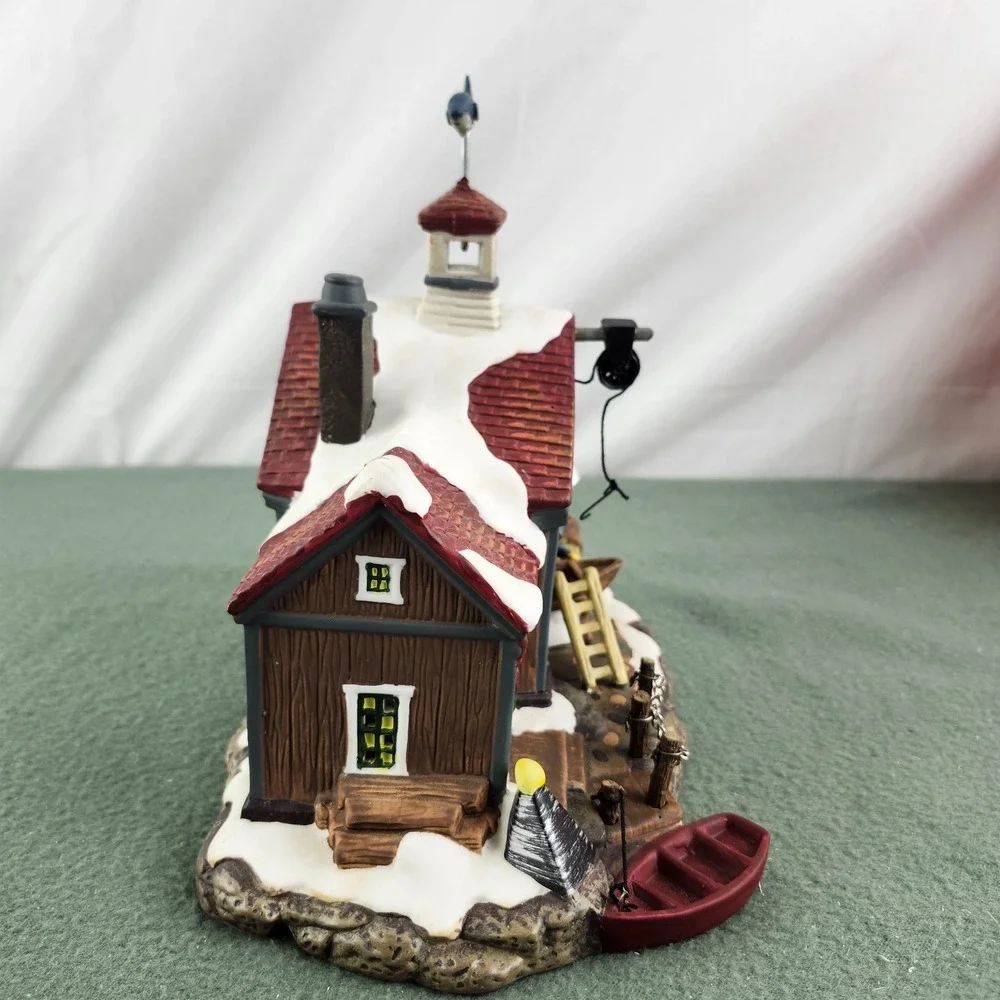 Santa's Workbench Collection Towne Series Salty Dog Boat Shop Christmas Village